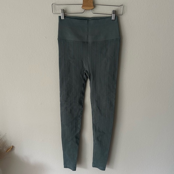 Spiritual Gangster Ribbed Lined Leggings in Blue Grey XS/S - Picture 1 of 9